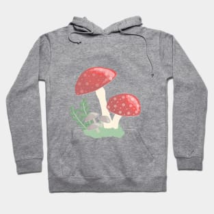 mushrooms in a mushroom patch Hoodie